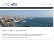 Tablet Screenshot of mayapropiedades.com